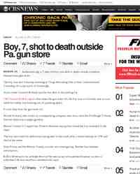 Boy, 7, shot to death outside Pa. gun store - One News Page [