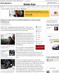 Khaled Meshal Hamas Leader Delivers Defiant Speech on: NYTimes.com